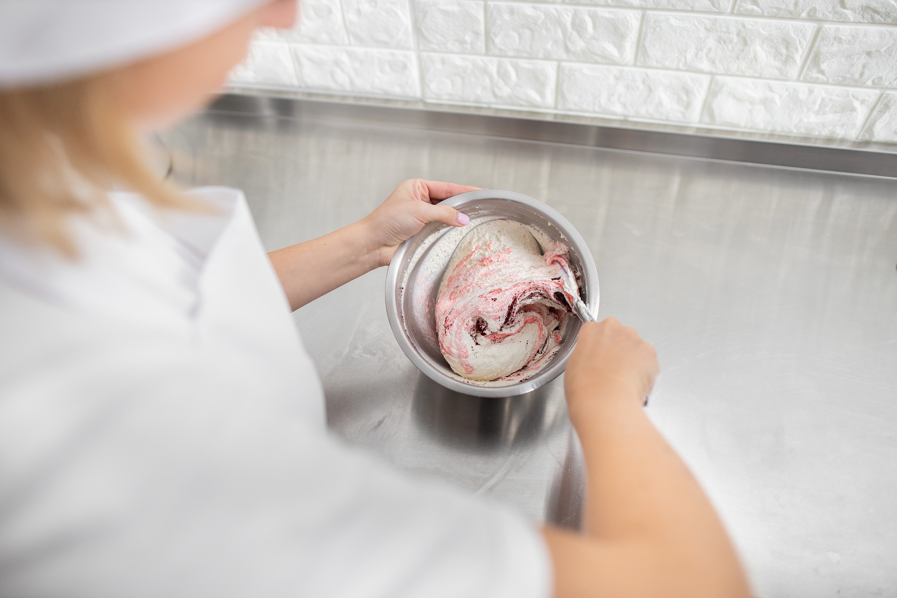 elaboración de gelato italiano de forma tradicional