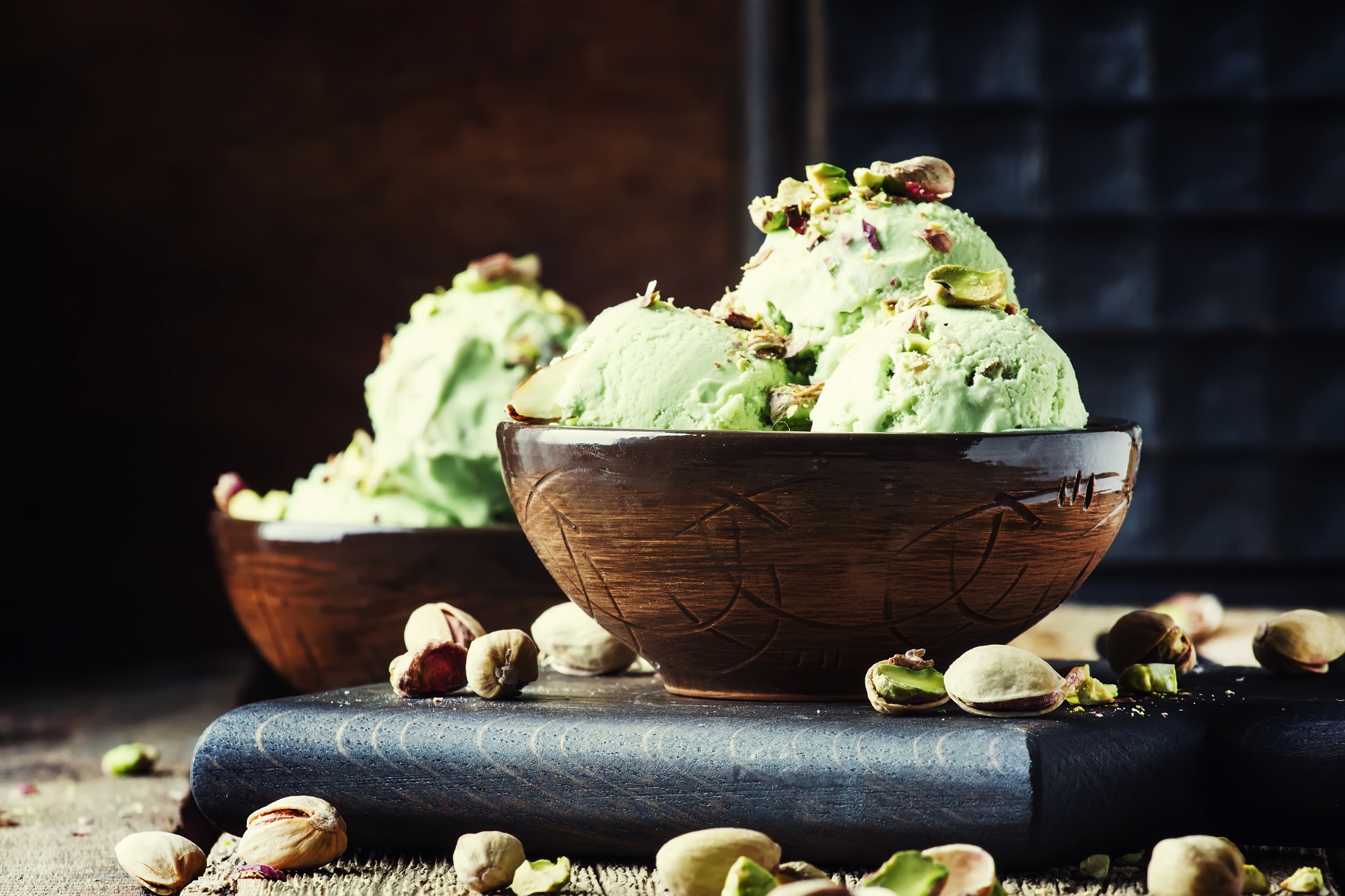 helado de pistacho