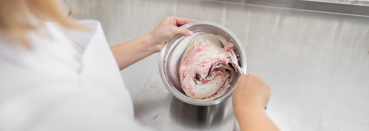 elaboración de gelato italiano de forma tradicional