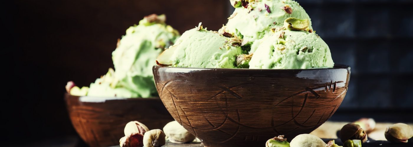 helado de pistacho
